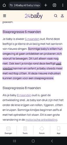 Slaapaccosiatie of echt honger?