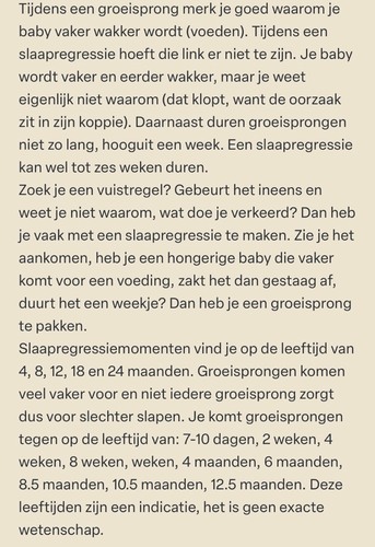slaapregressie 6 maanden forum