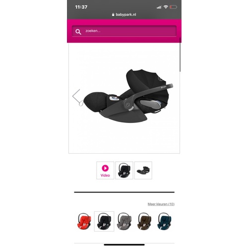 Autostoeltje+ kinderwagen cybex cloud z