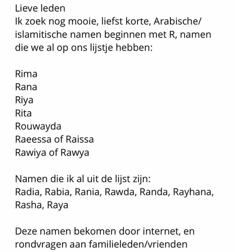 islamitische namen betekenis